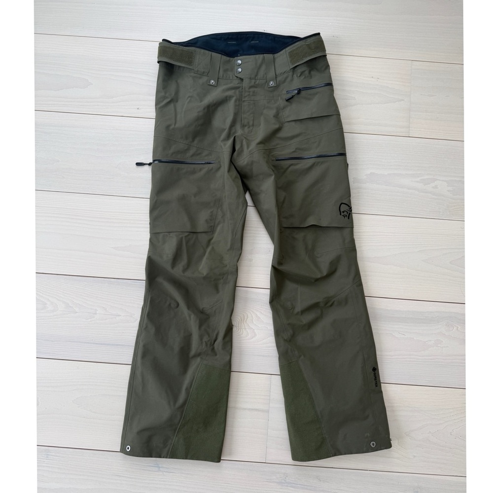 Norrona Lofoten GORE-TEX PRO Pant Men's Olive Night Large Ski Snowboard
